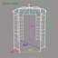 114.18 Ft. H x 81.25 Ft. W Galvanized Steel Gate with