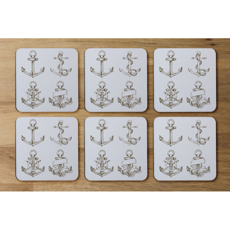 Square 6 Piece Coaster Set