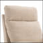 Fauteuil oscillant pivotant rembourré. Chaise à bascule pour chambre d'enfant en beige. Un sac gauche de style moderne.