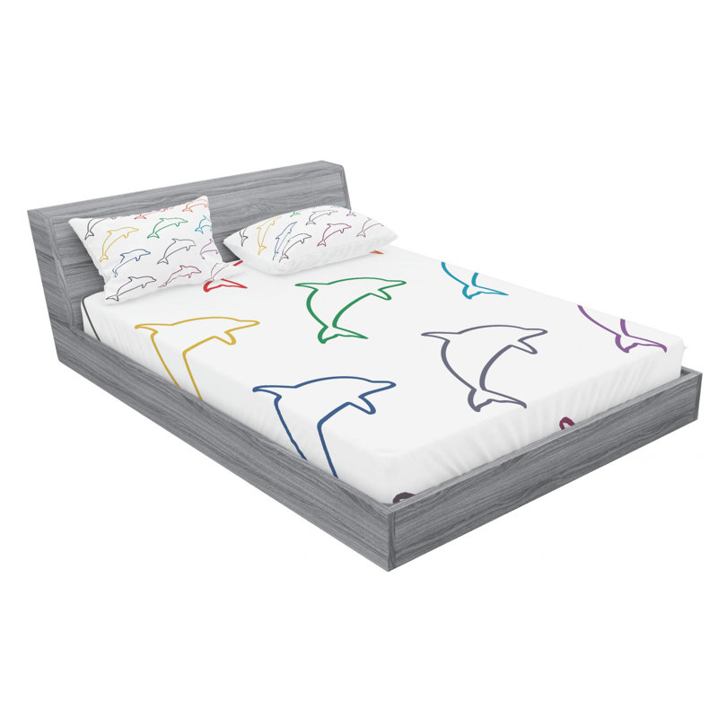 Microfiber Sheet Set, Queen Sheet Set with Fitted Sheet