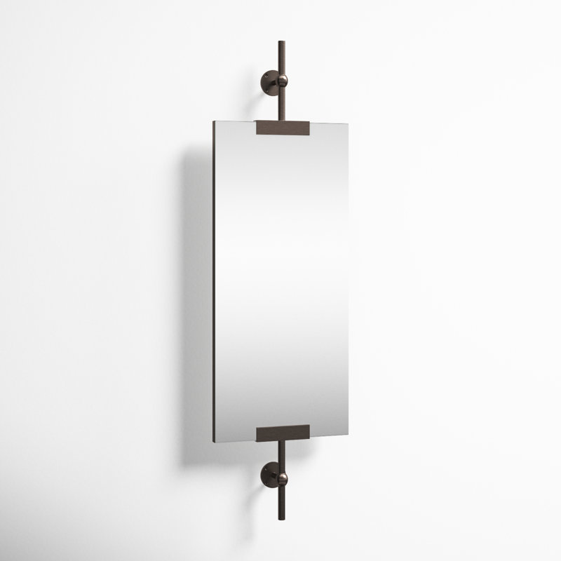 Metal Flat Mirror, 34" H x 10" W
