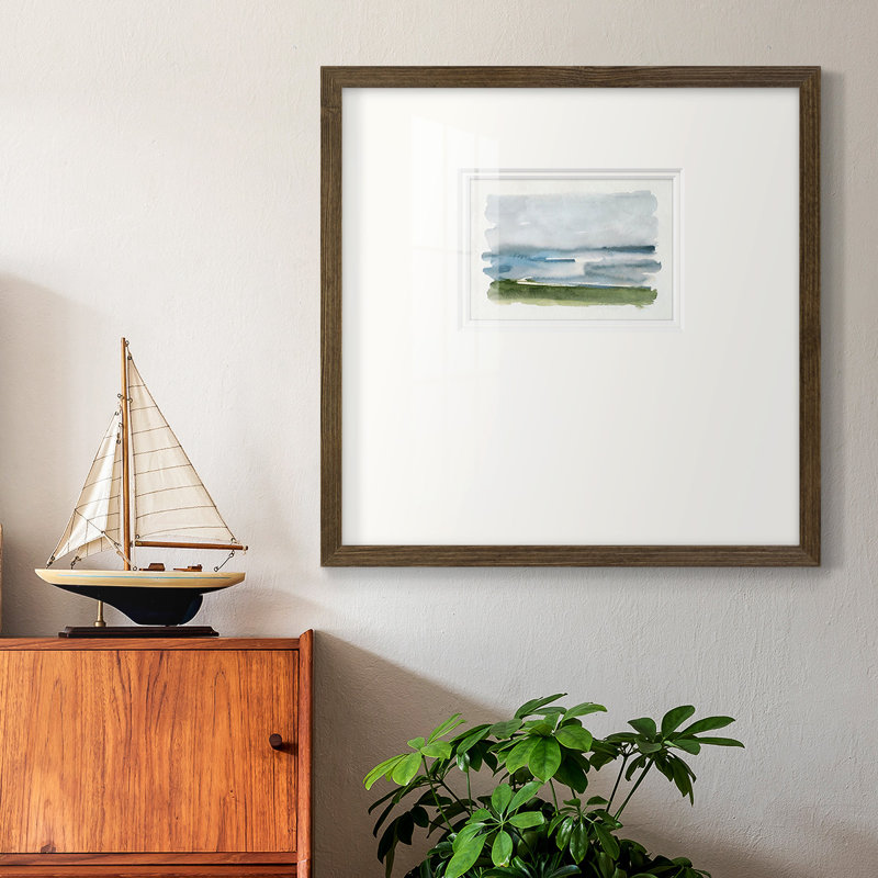 Claverton Coastline Splash II, reproduction d'art encadrée, H 17 po x l 17 po x P 1,25 po