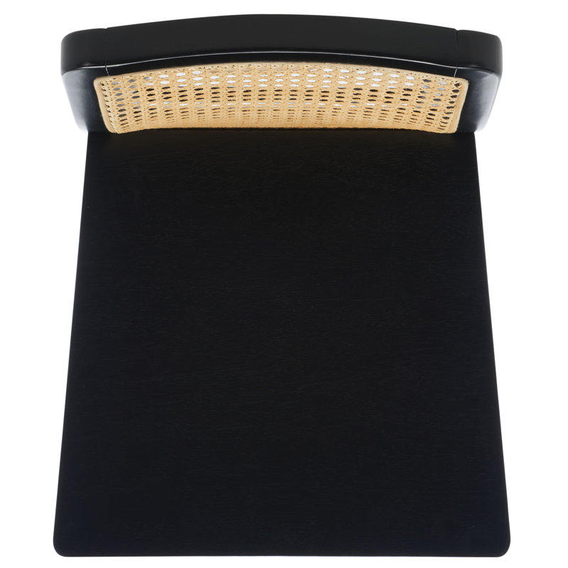 Tabouret de bar et de comptoir Avari, Tabouret de comptoir (siège d'une hauteur de 25 p, Noir
