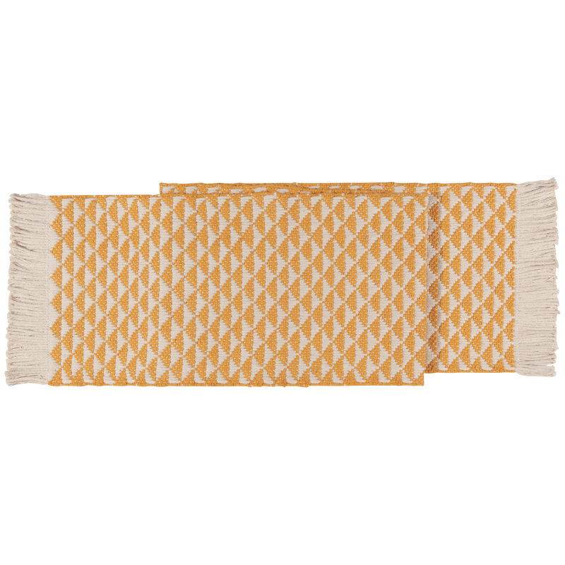 Chemin de table Och Heirloom Everett, Jaune