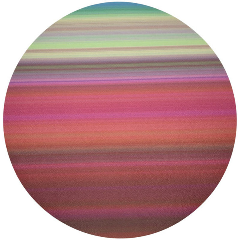 Gradient Greens Pebble 16" Vinyl Placemat, Red