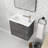 Didio 22.06'' Single Bathroom Vanity with Ceramic Top-1380765887