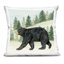 Coussin décoratif Black Bear In Woods, imprimé par Deb Strain, 18 x 7 x 18