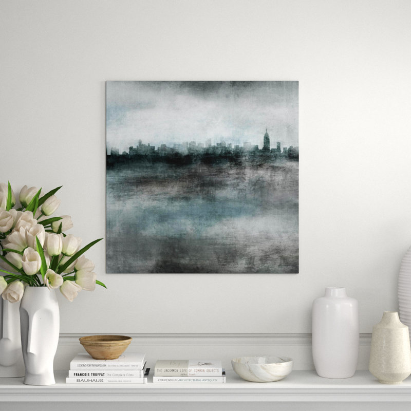 Misty Manhattan Print by Sofia Fox, Knife Gel, 30" H x 30" W