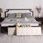 Banc de rangement en similicuir