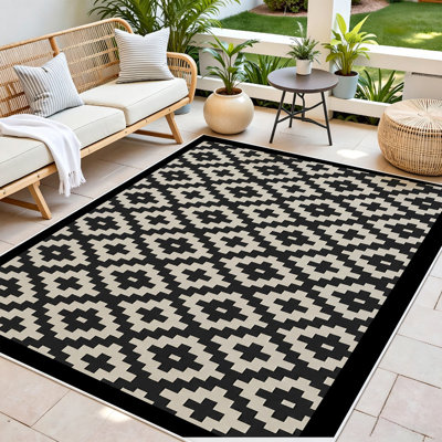  Area Rug Living Room Rugs 7x10ft Soft Indoor Carpet Modern Rug with Non Slip Rubber Backing for Under Dining Table Home，aztec geometric pixel