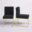 Chaise d'appoint rembourrée en velours Amberdawn-1602561295-1602561294