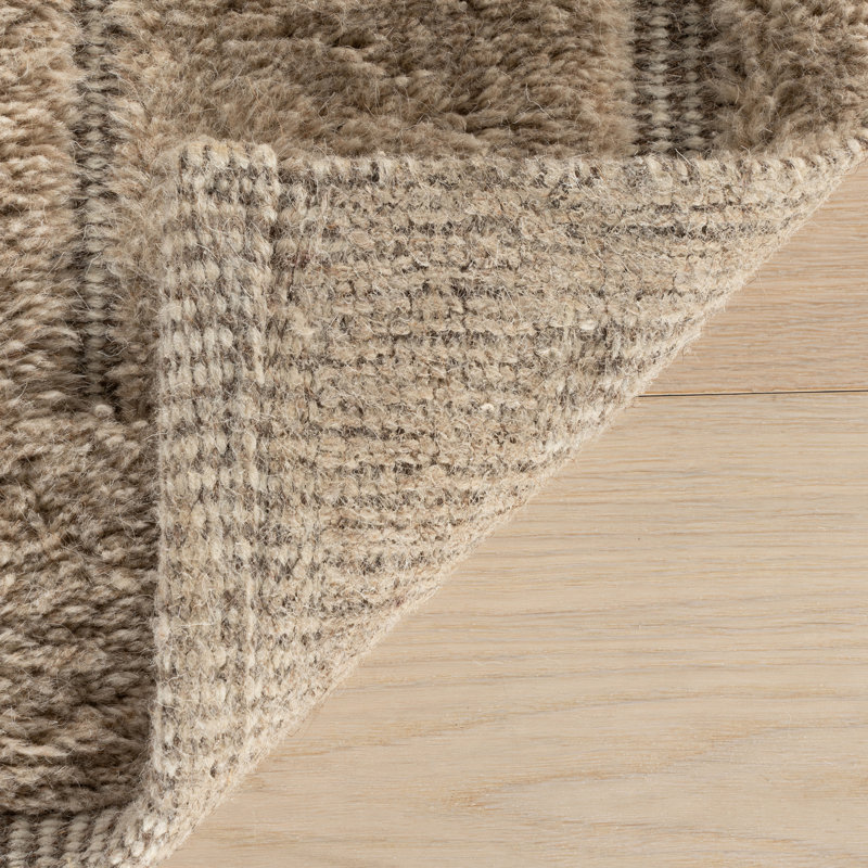 Grey Modern Solid Rug, Rectangle 7'6" x 9'6"