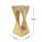 Outdoor Side Table, Twist Shape End Table, Accent Table For Indoor, Outdoor-727196208-734686491