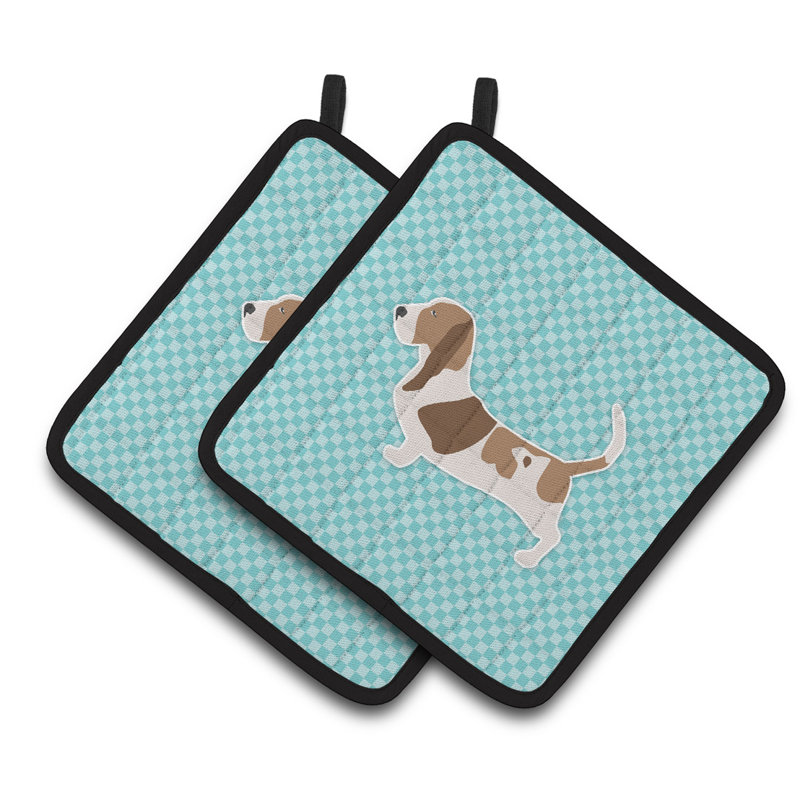 Red Barrel Studio® Polyester Potholder, Blue