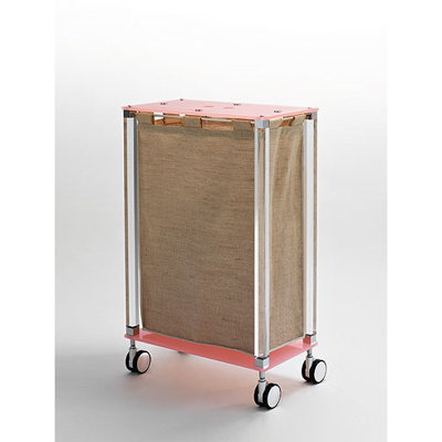Complementi Fabric Rolling Laundry Hamper
