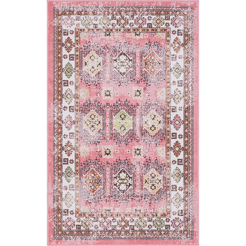 Esveidy Ikat Indoor Rug, Rectangle 3' x 5'