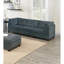 Ensemble de canapé modulaire en chenille gris 6 pièces