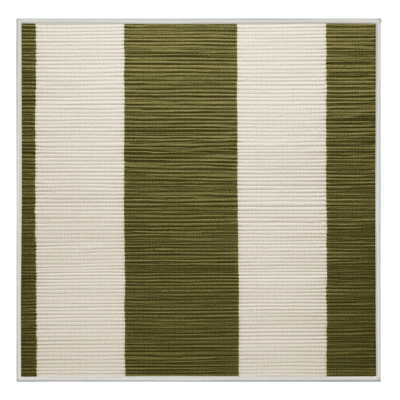 Machine Washable Checkered Beige Area Rug, Square 7'