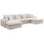 Canapé modulaire en U de 144 po avec 2 repose-pieds Aveline-124322564