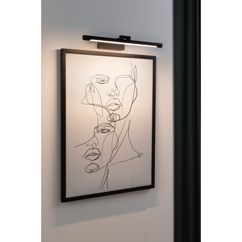1 -Light Hardwired LED Can Be Mounted On The Wall Picture Light, Black