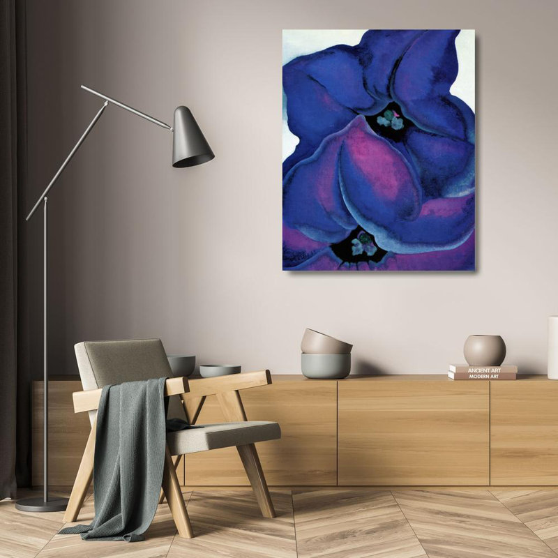 Purple Petunias, 1925, 24" H x 19" W