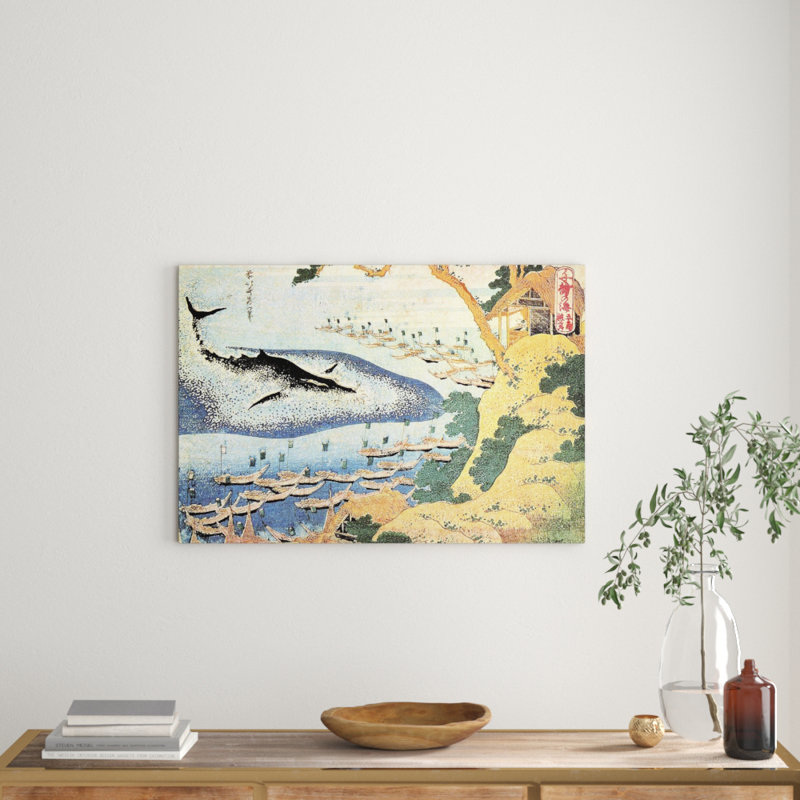 Hokusai - Wrapped Canvas Painting, 60cm H x 90cm W x 1.8cm D