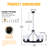 6 - Light Dimmable Wagon Wheel Chandelier