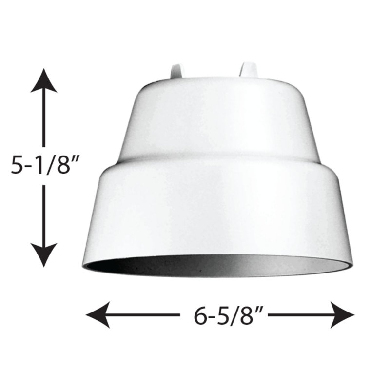Lowe 3.9'' H Polycarbonate (PC) Bell Polycarbonate PAR Lamp Holder Shroud, White