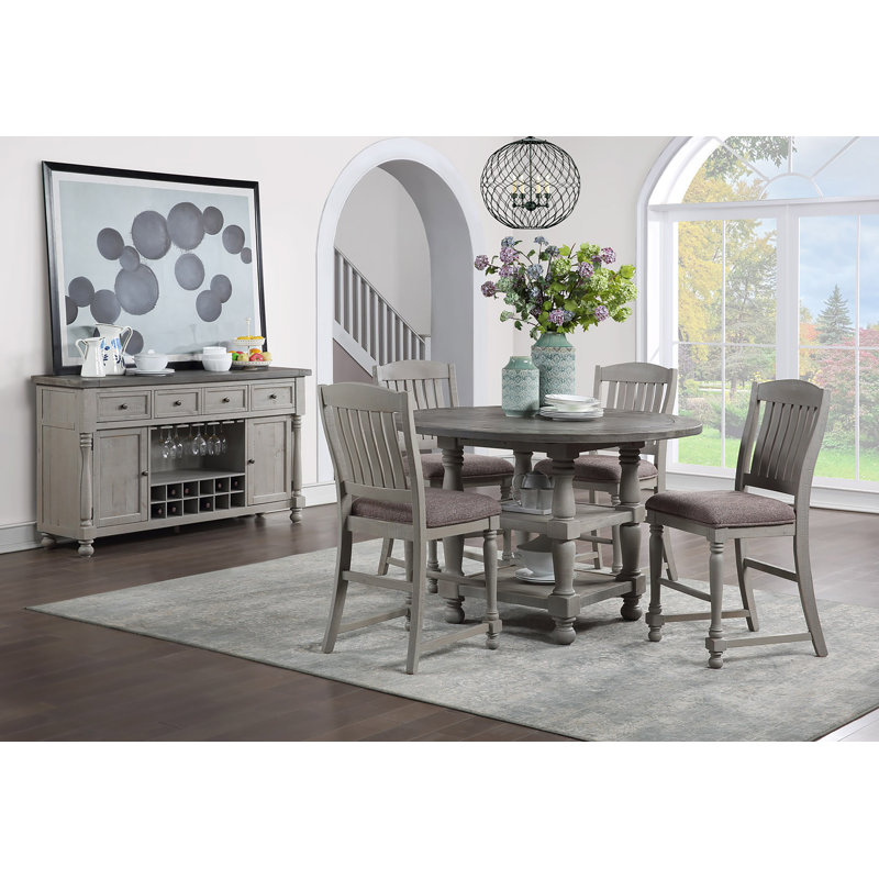 Motsinger Pine Round Dining Table