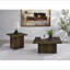 Table basse en pin foncé