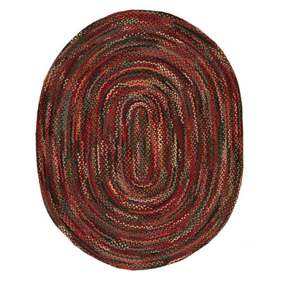 Antique Braided American Allover Multi 1935 Rug