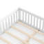 Lit au sol avec garde-corps de sécurité et porte pour enfants, assurant un sommeil sécuritaire et confortable-925629809-925629814