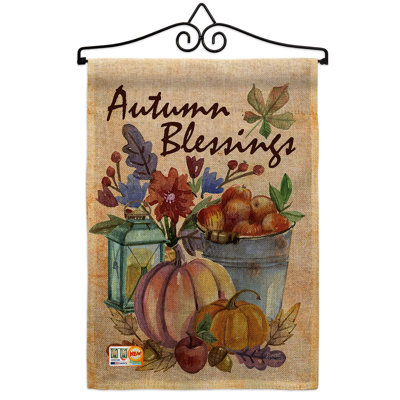 Double Sided 18.5'' H x 13'' W Polyester Garden Flag
