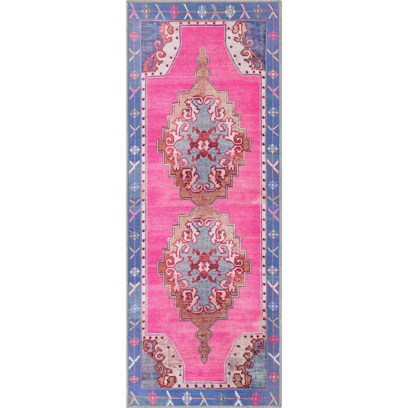 Oppie Performance Chenille Oriental Indoor Rug, Runner 2' x 5'3"