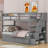 Hawah Kids Twin Over Twin Bunk Bed-955082259