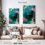 Tête de Bouddha fleurie I sur toile-1364298620