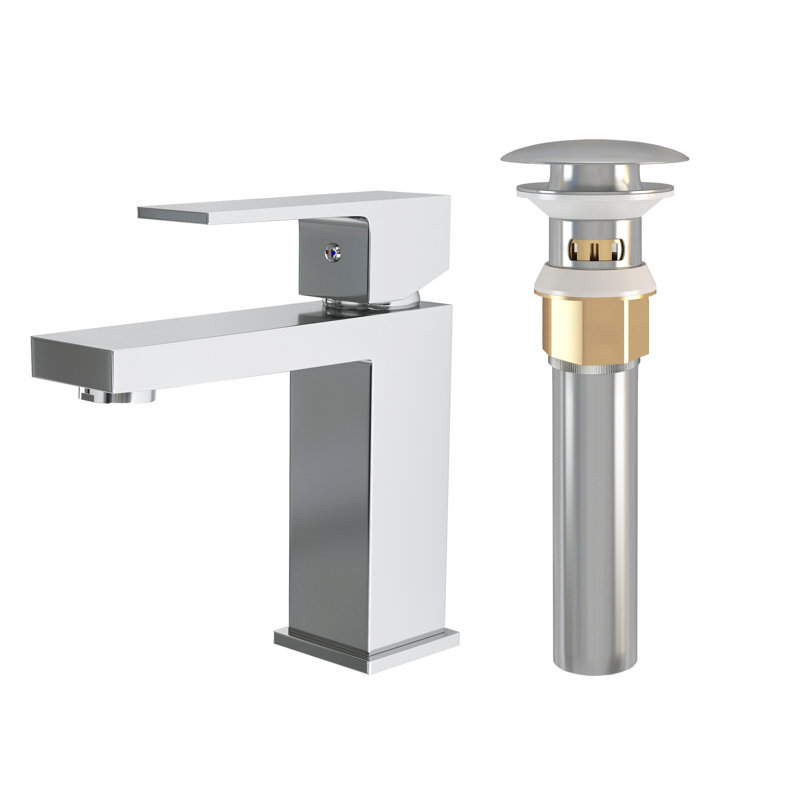 Faucetpopup301 Bathroom Faucet with Drain Assembly, Chrome