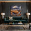 Art mural sur toile brune «USA State Oklahoma»-523317960