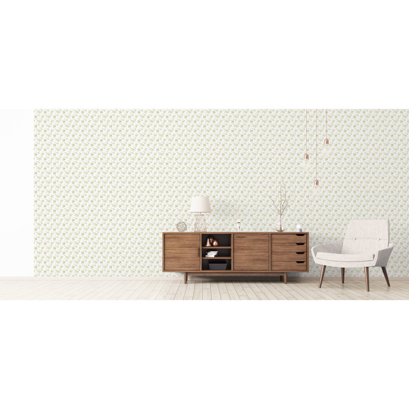Galerie Miniatures 3 Yellow Floral Wallpaper
