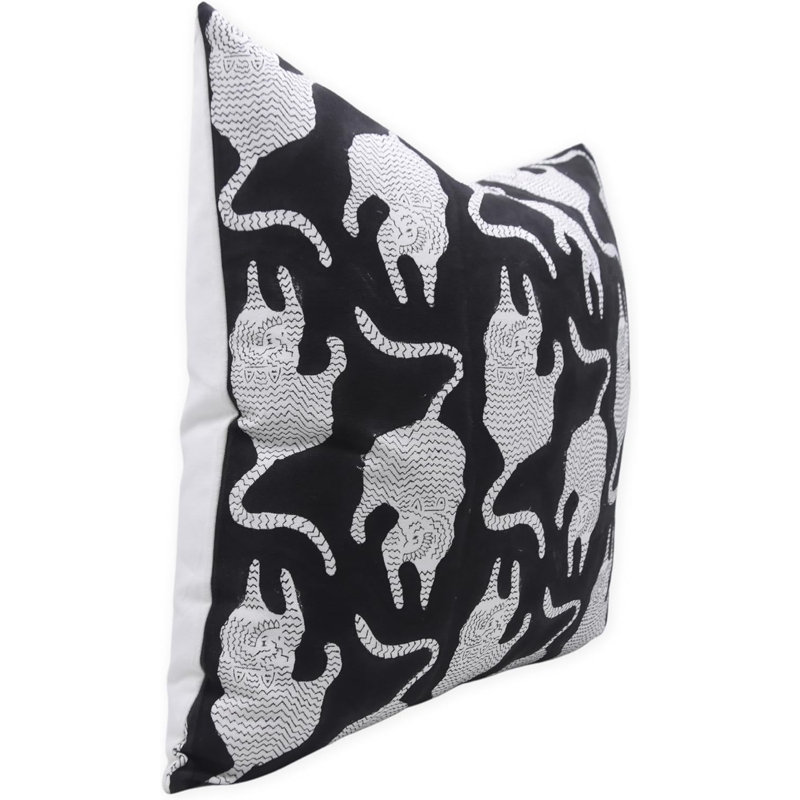 Housse de coussin en coton Mushak, H 20 po x l 20 po