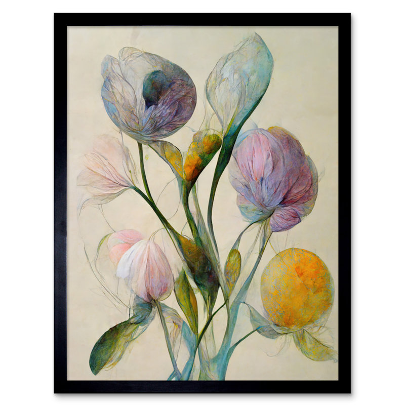Elegant Pastel Floral Bouquet - Single Picture Frame Print