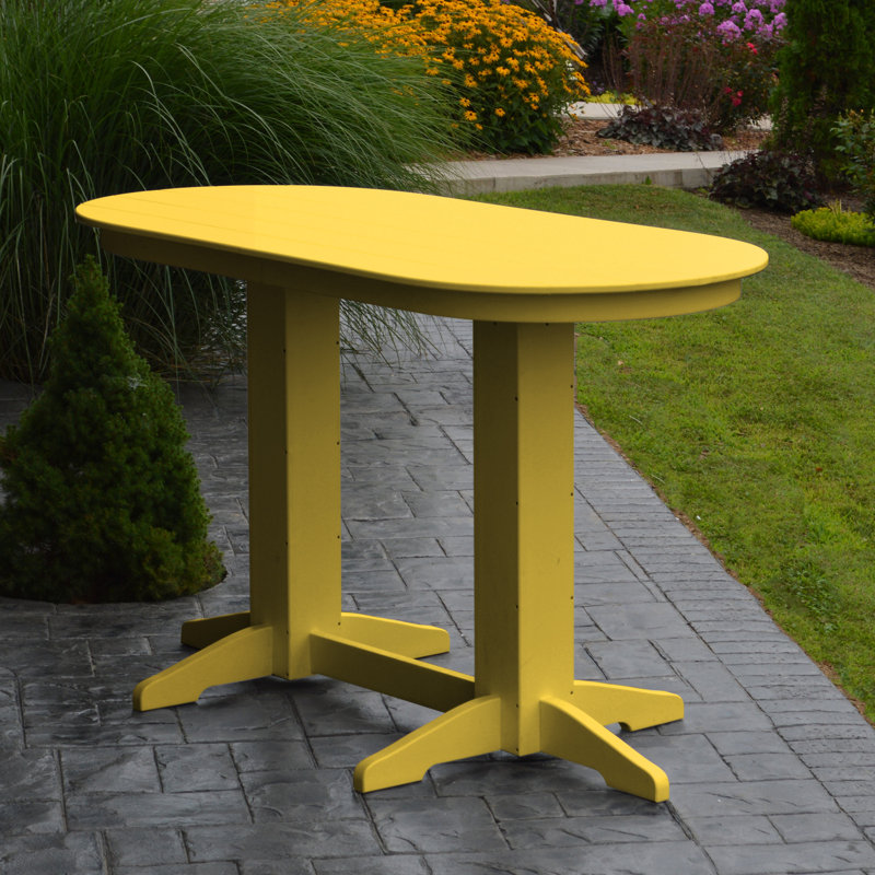 Table de salle à manger Nettie, Jaune citron, l 33 po x L 60 po x H 42 po