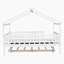 Lit double en bois avec lit gigogne simple-1240005127