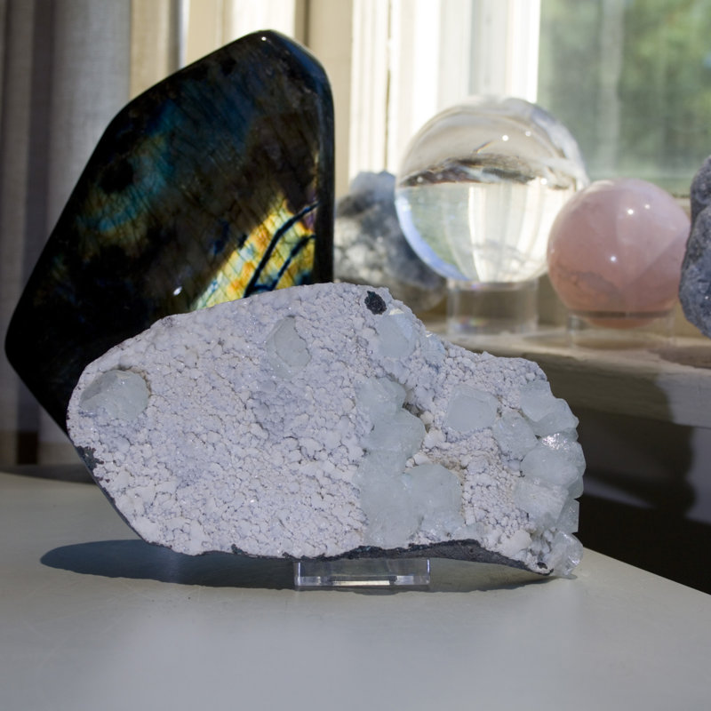 Ehudd apophyllite cristal heulandite