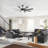 Brixham 52 Inch Large Ceiling Fan With Dimmable Led Light 8 Abs Blades Smart Remote Control Reversible Dc Motor For Living Room-114230742