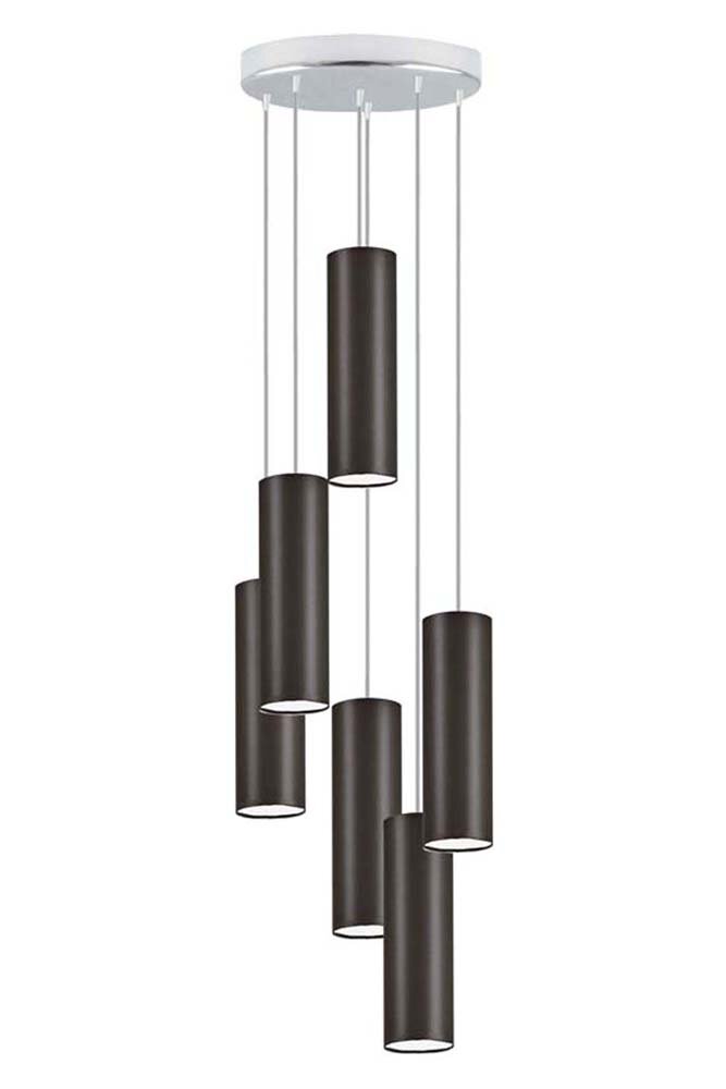 Cluster-Pendelleuchten-Set 6-flammig Denegal