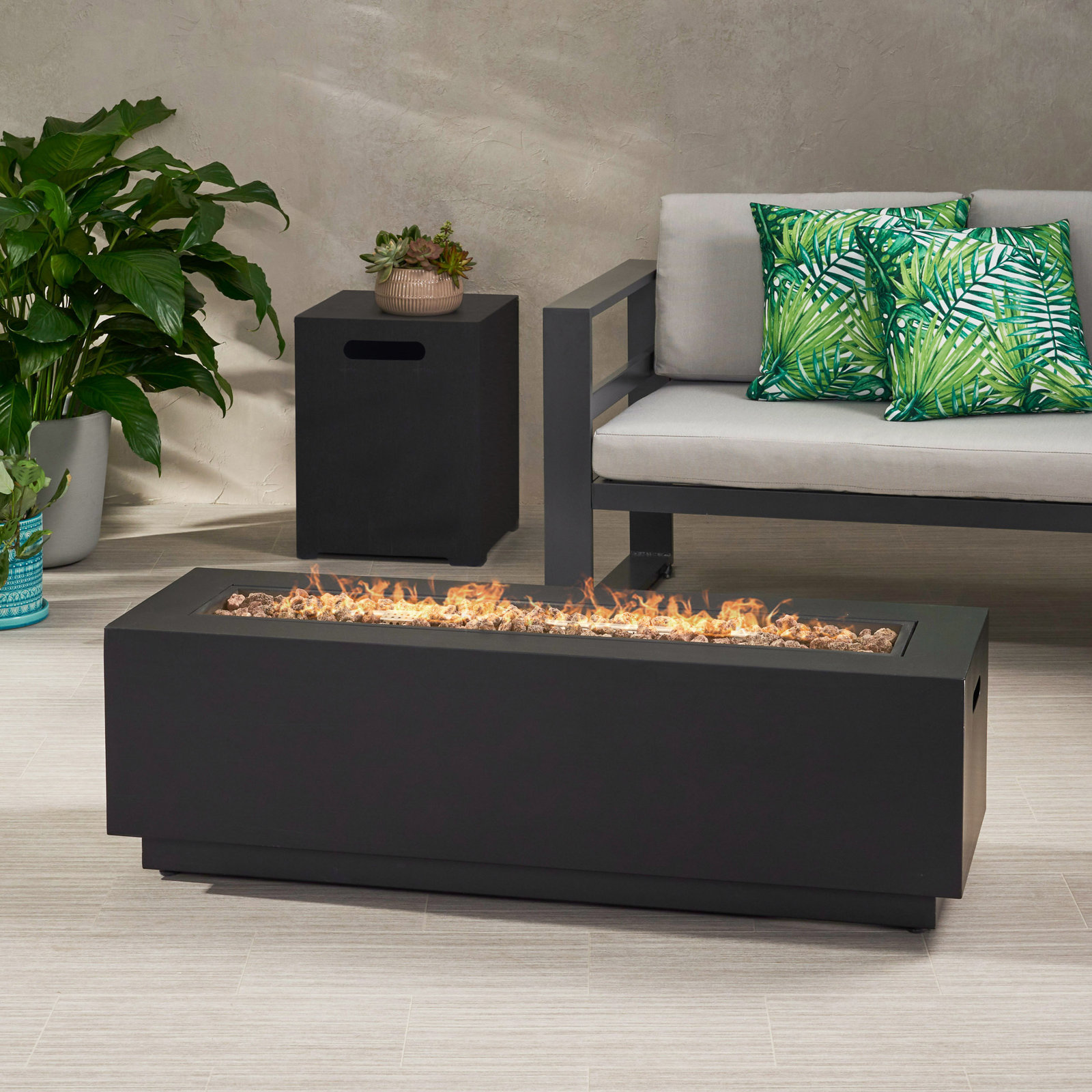 Arieli Rectangle Fire Pit Table