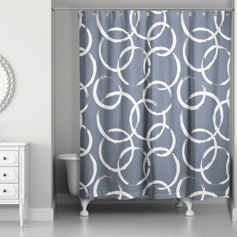 Rideau de douche Rixte, Bleu