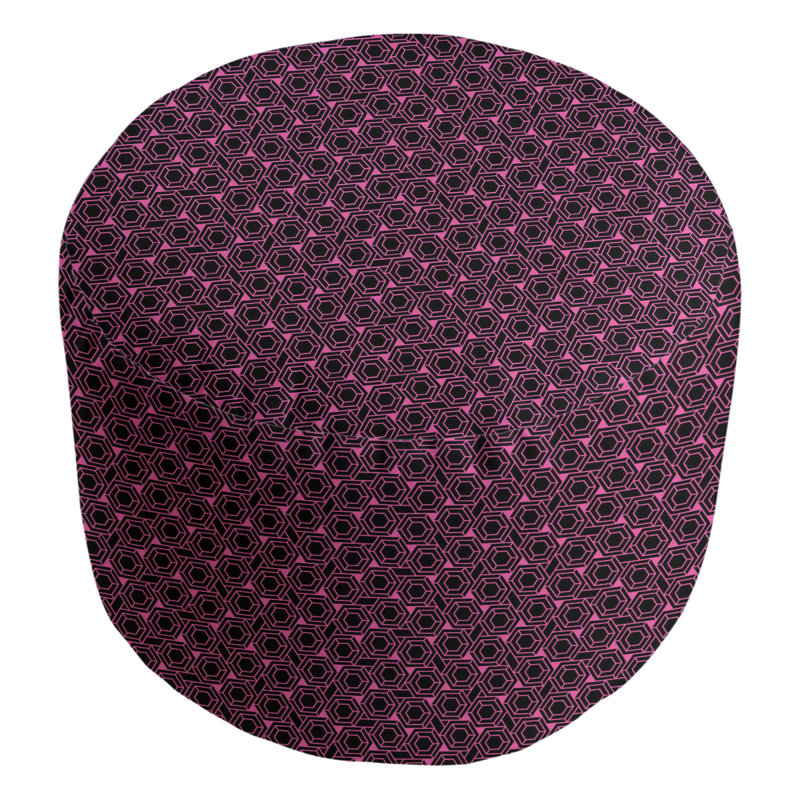 Repose-pieds Avicia, Gris anthracite / rose vif