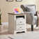 Farideh Rustic Nightstand with Charging Station, Side Bed Table with 2 Drawers & Open Shelf